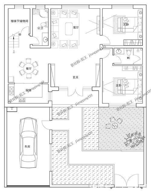 别墅|4款三合院农村别墅，第二款获得100万的点赞，实实在在建得起