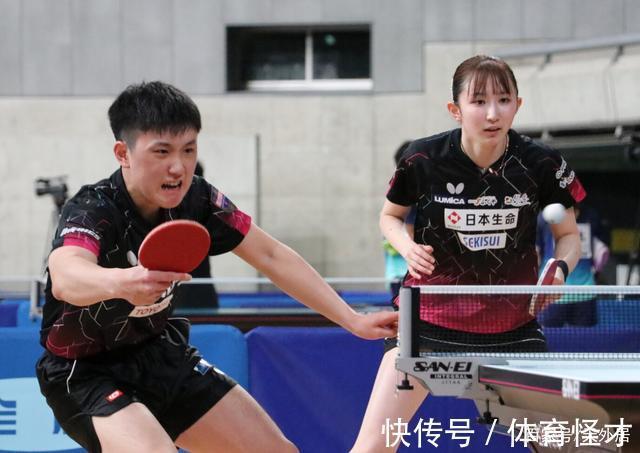 乒乓球队|帮助妹妹复仇!张本智和斩2022年首冠,国乒头号混双劲敌摘金