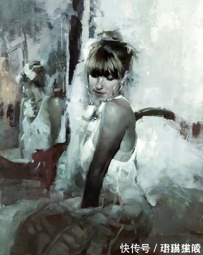 油画#艺术家杰里米·曼恩的油画,颜色既生动又大气!