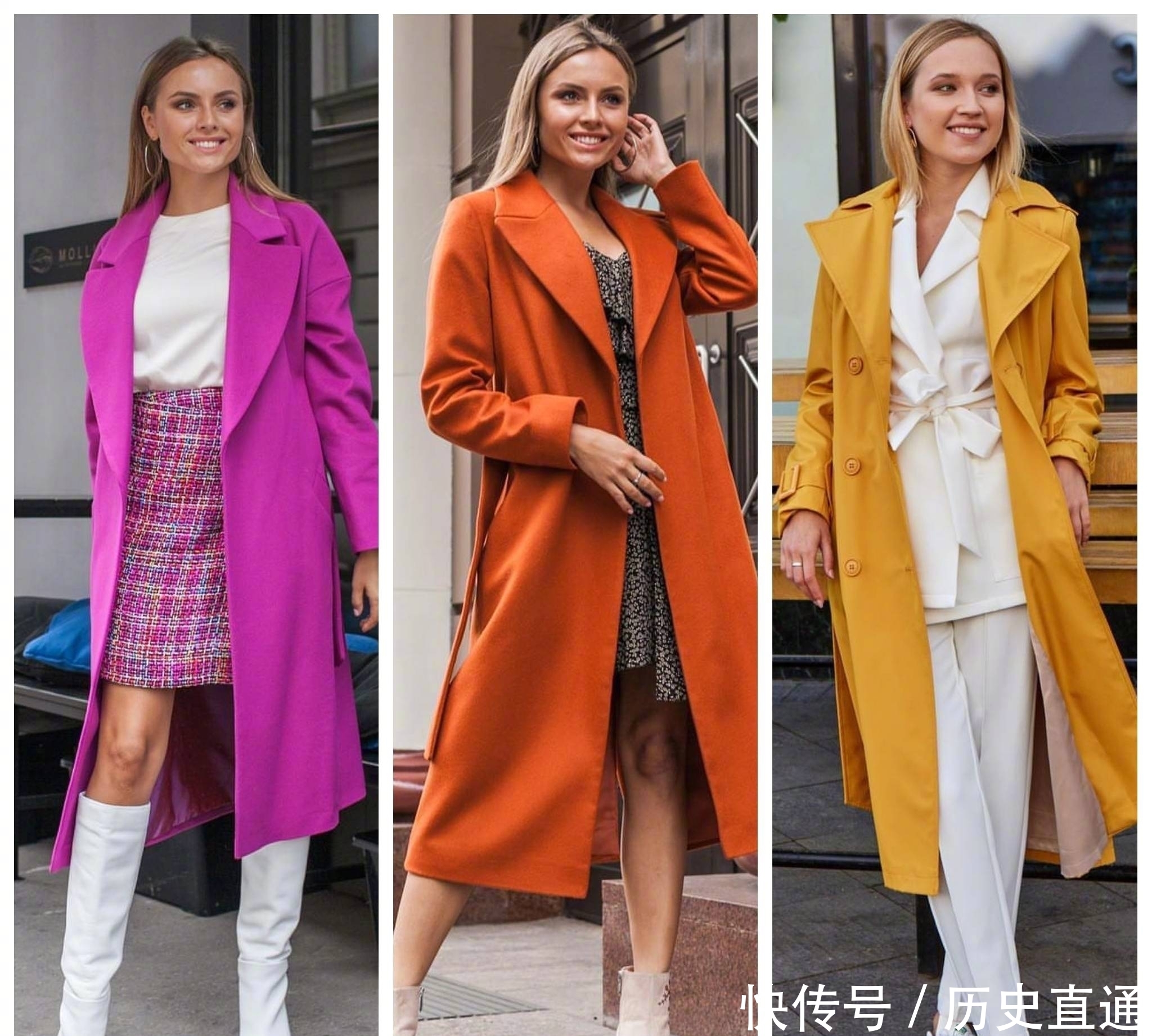 大衣|51套大衣搭配合集,各种颜色的大衣基本都集齐了