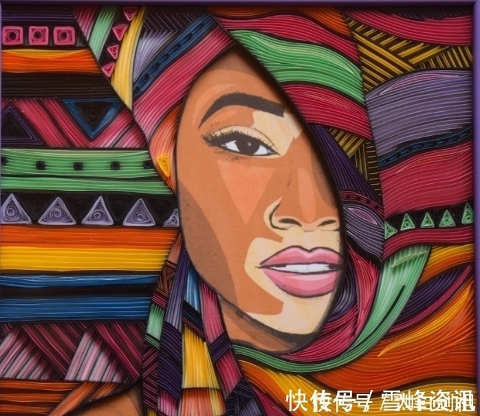 vesna rikic$卷纸也能变成艺术,艺术家用卷纸重现梵高《星月夜》,富有魅力