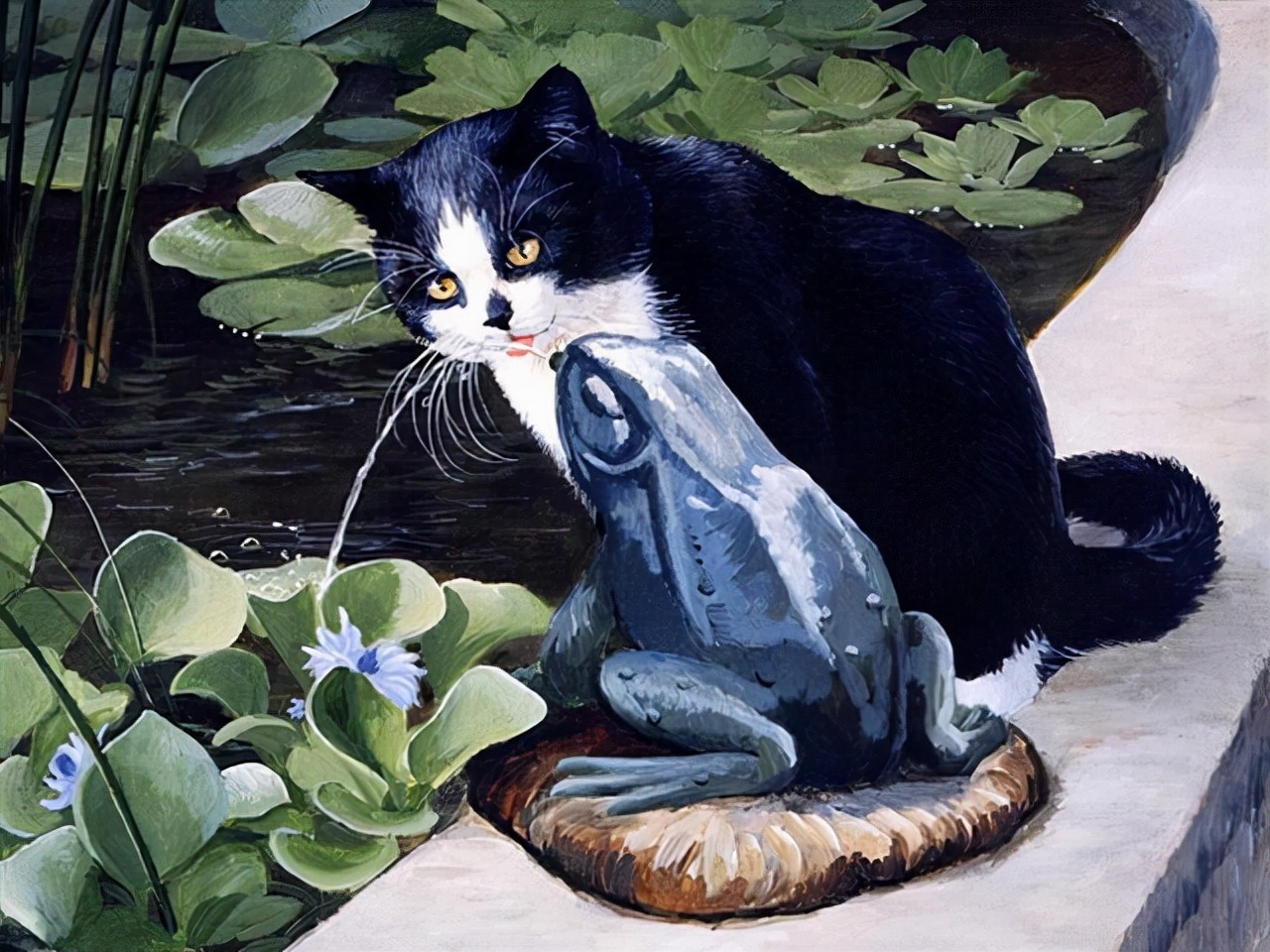 LUCIE@艺术家 LUCIE BILODEAU 画笔下的猫咪系列油画精致的实在太可爱了