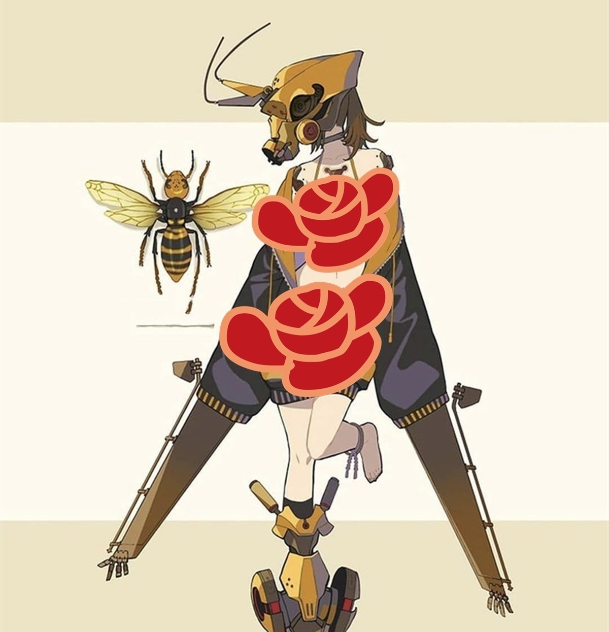 虫子|当虫子变成了二次元当中的美少女,好像戴了个面具,你会喜欢她吗