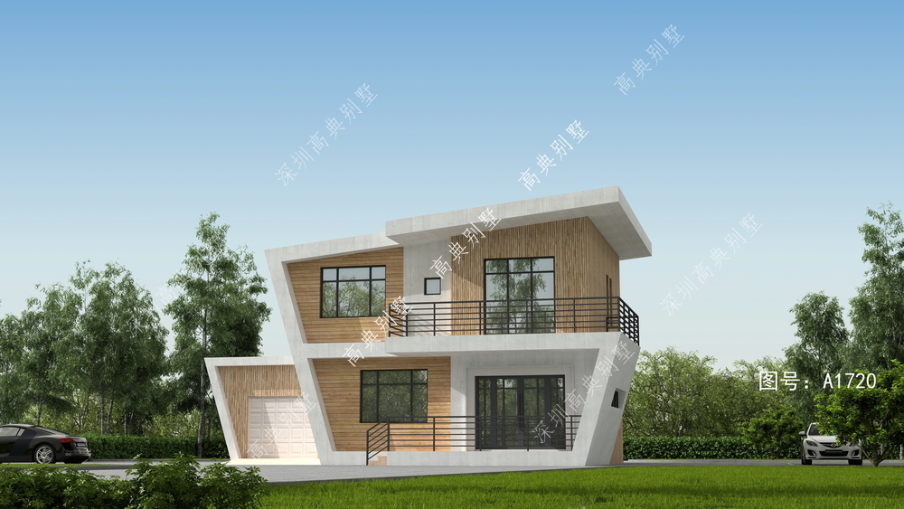 别墅|老家建一栋这样的,现代风格别墅,谁都要会夸赞你一番