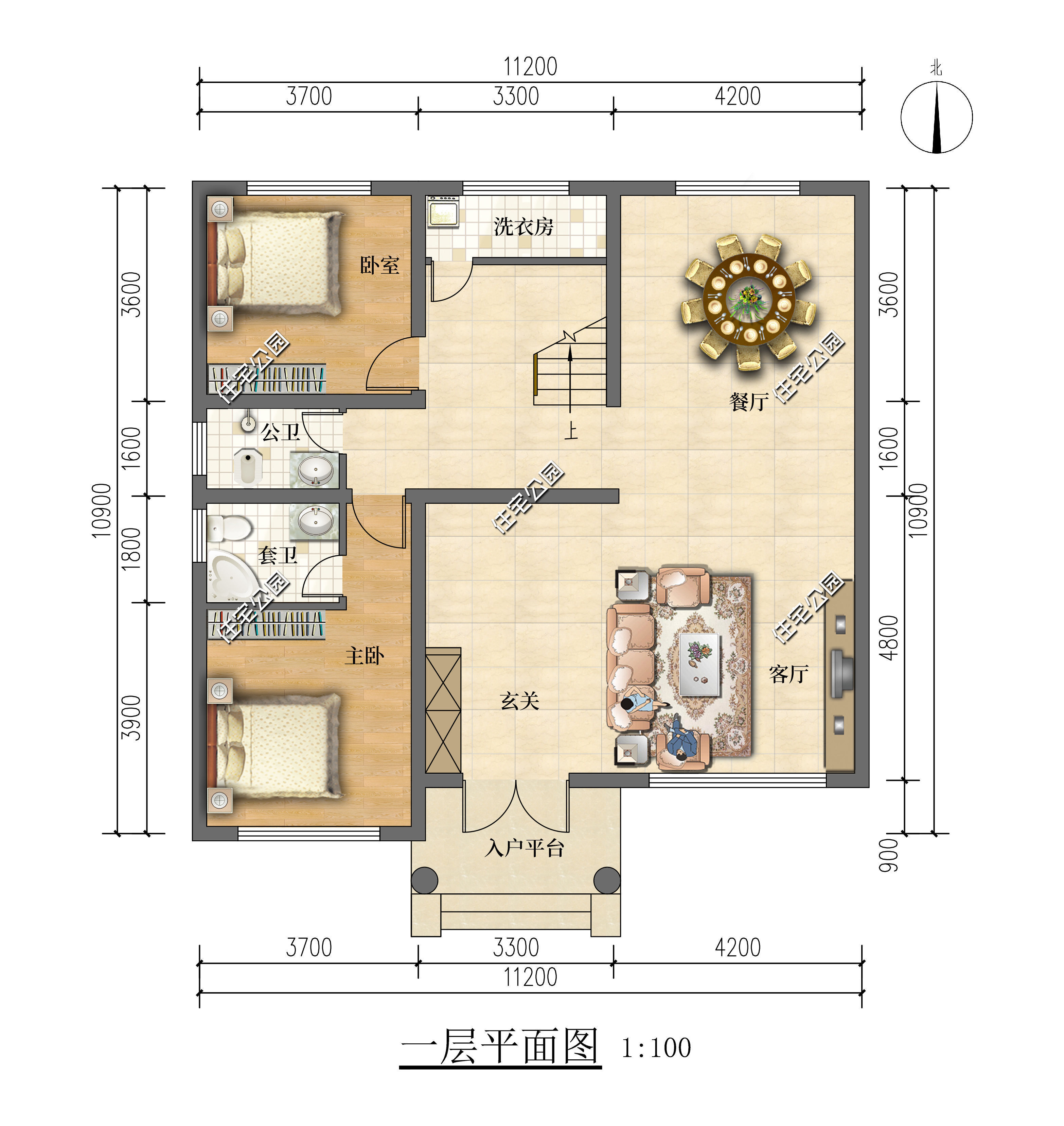 客厅|11×10米二层简约欧式别墅，挑空客厅设计，居住更舒适