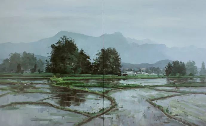 笔触|国画意境,油画笔触——石建都 笔下清新唯美的诗意油画