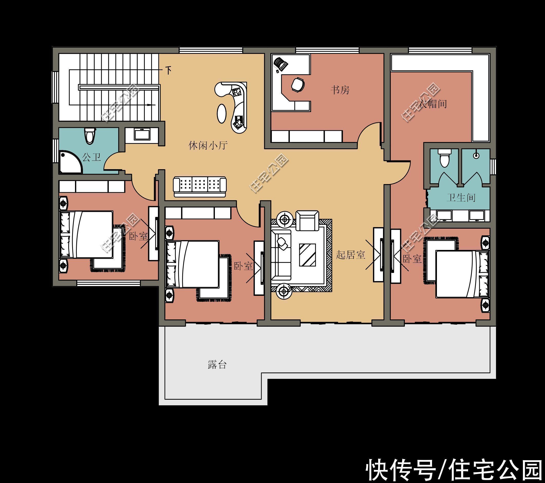 罗马柱|谁说农村别墅一定要有罗马柱?看看这10套户型,每套颜值都很高