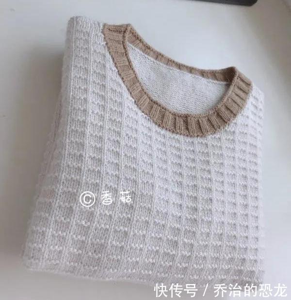 织毛衣超简小格子儿童羊绒打底毛衣(有编织图