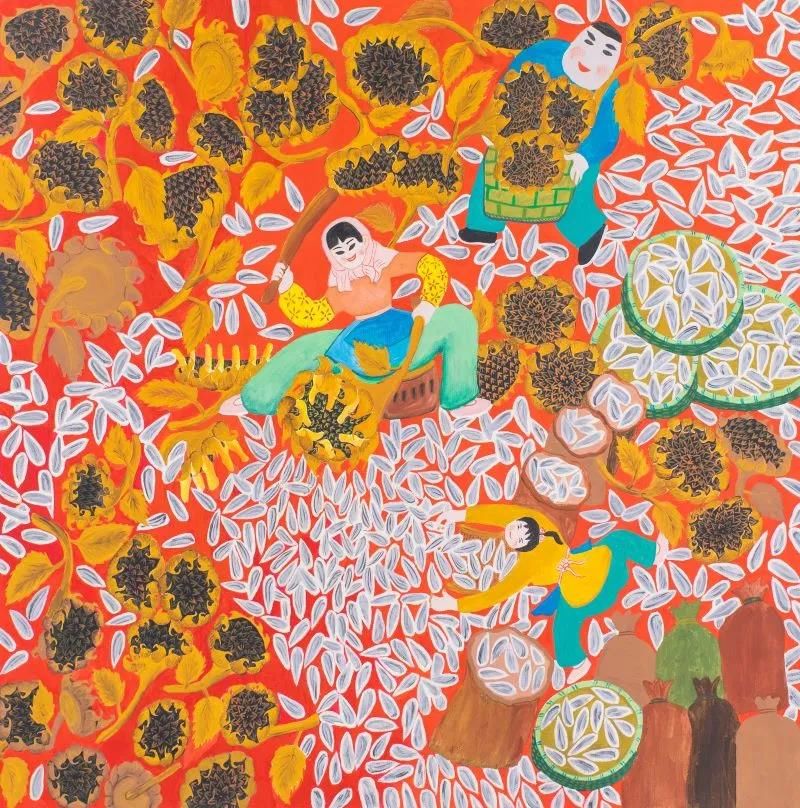 龙腾狮舞|文化走亲 云端悦展 嘉善姚庄农民画颂新时代