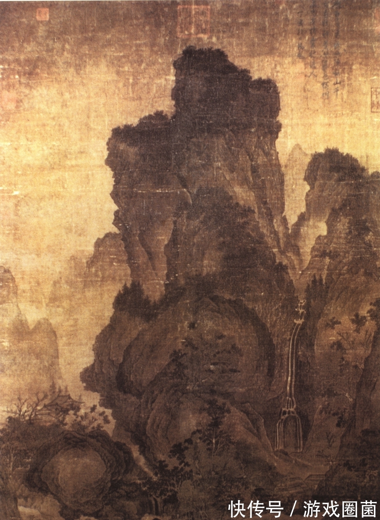 读书堂@刘昚虚很经典的一首诗,短短4句纯是写景,留白技巧成为后世典范