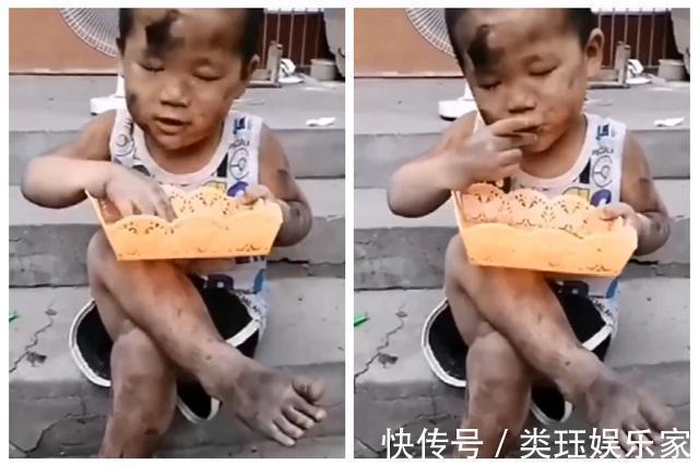 宝妈|儿子灰头土脸的吃着零食,宝妈是又好气又好笑,网友洗洗还能要