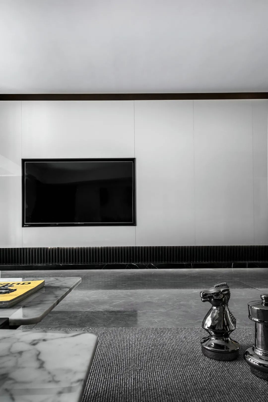 木饰面|150㎡极简黑白灰，年轻夫妇的格调之家，安静稳重有档次