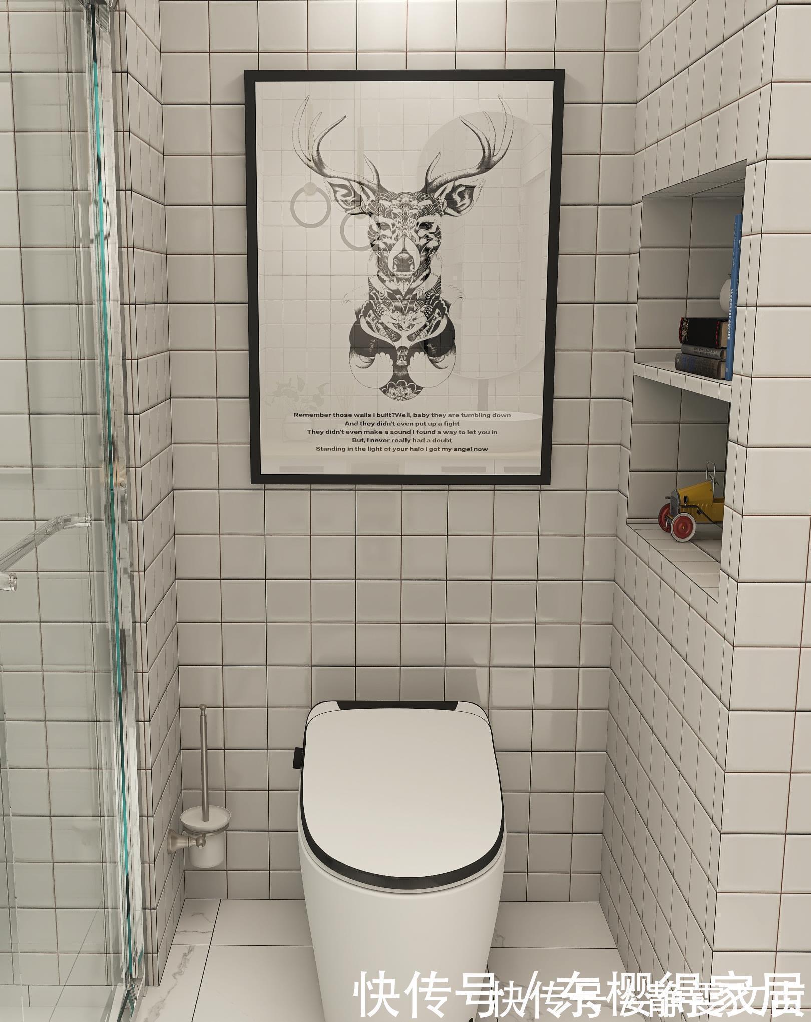 马桶|邻居参观完我家4㎡卫生间设计,纷纷点赞,收纳局部做得太好了