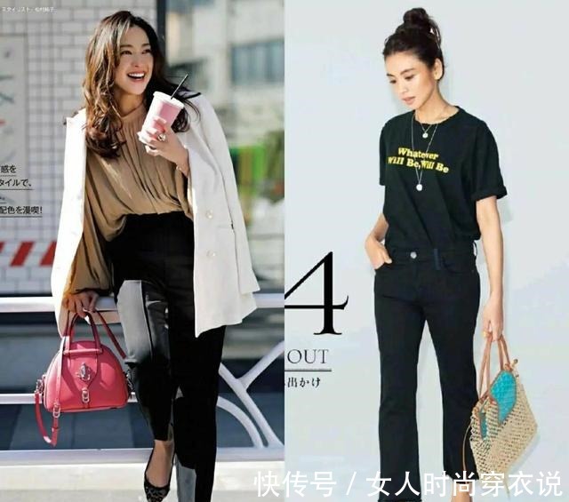 减法 夏末初秋不知道穿什么平平无奇的黑裤子,演绎可盐可甜的look!