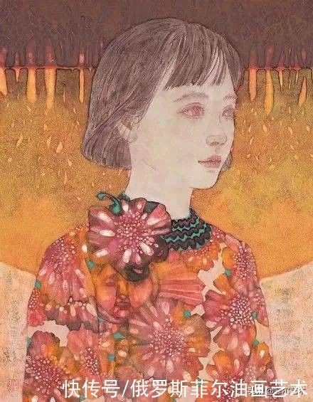 敦煌莫高窟|日本最优秀的青年女岩彩画家,她的作品太美了