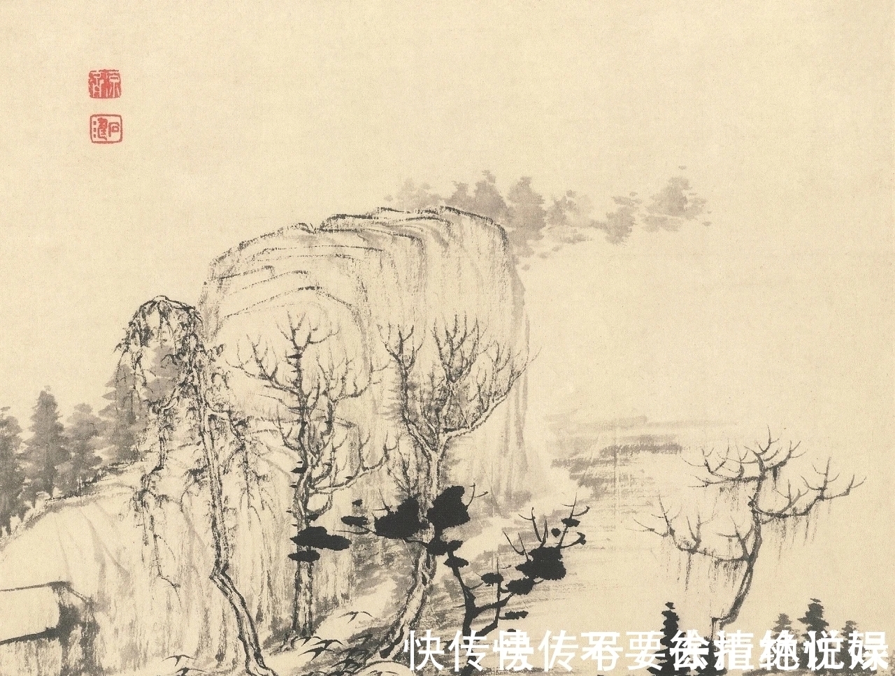 山水画@看画得看小品|石涛的小品山水画,彰显笔墨的魅力