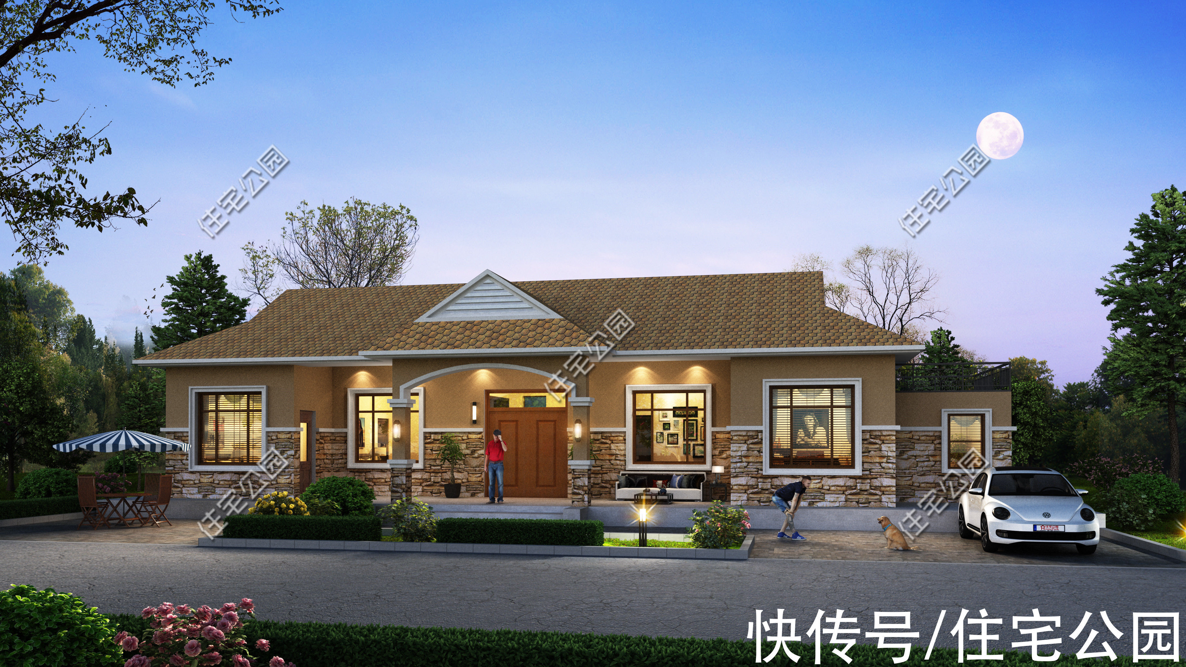 占地面积|回农村给父母建养老房,就在这10套图纸里选一套吧,颜值高又实用