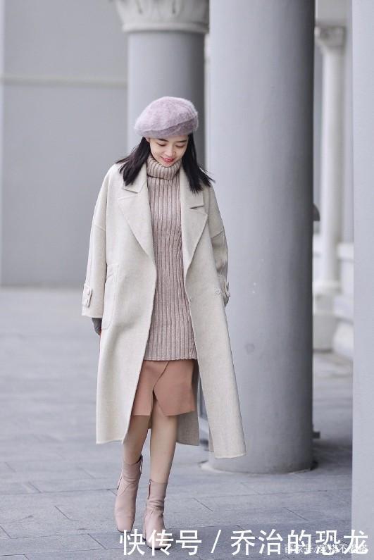 半身裙|三木带火了一种穿法,叫大衣+半身裙,高级时尚显气质,贼好看