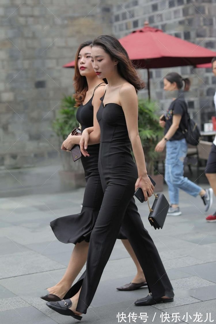 美女|非常有气质的微胖美女，连体裤时尚又美丽