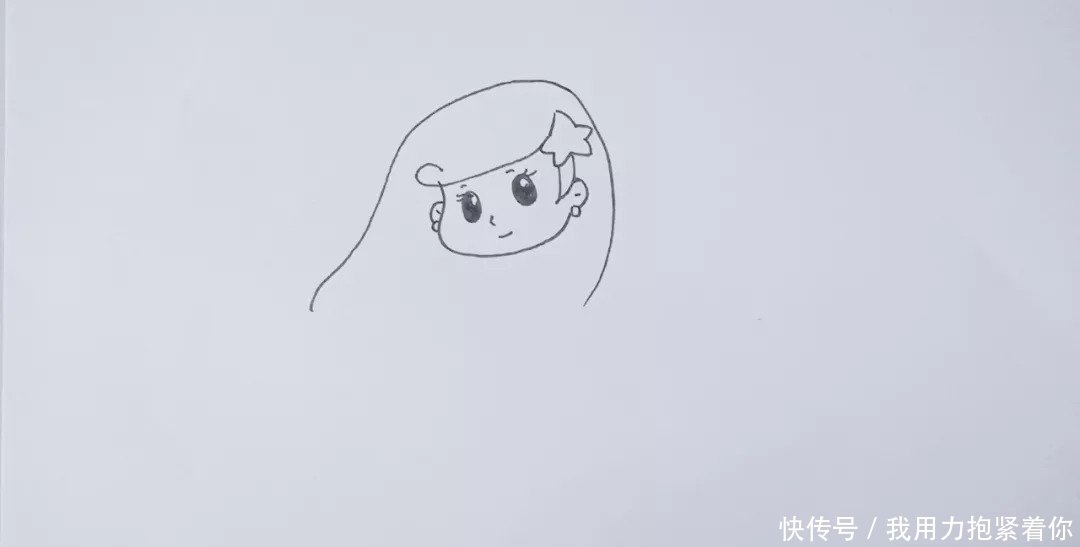  简笔画|简笔画：美人鱼，五分钟学会，卡通人物