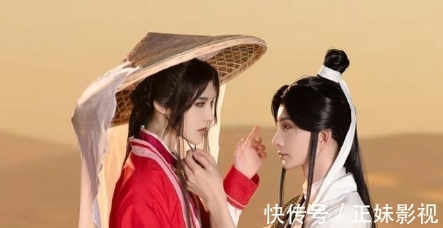 cos|《天官赐福》花怜牛车cos,谢怜的气质很温柔,沈辞的花城好看!
