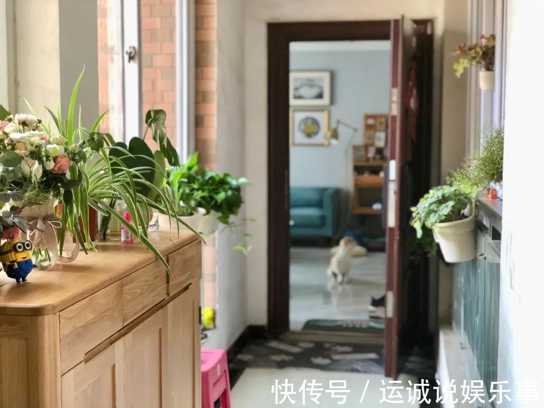 花园|入户是阳台,买到这种户型都说赚到了,花园、衣帽间改一改都有了