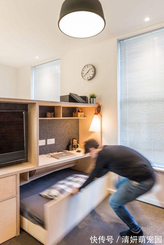 矮柜|才40公分,衣柜底部塞下一整张床,带滚轮好移动,省掉一间房多爽