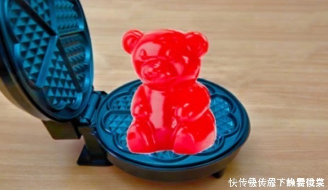 将小熊软糖放进华夫饼机中会怎样?老外作死测试,结果不忍直视