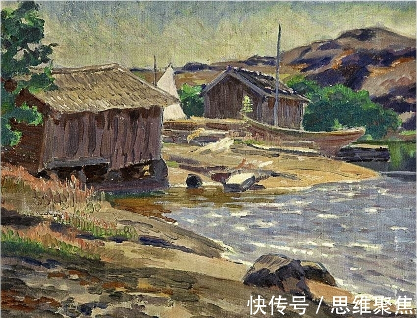 桑特里#笔意未尽的挥洒,印象派画家桑特里的绘画作品