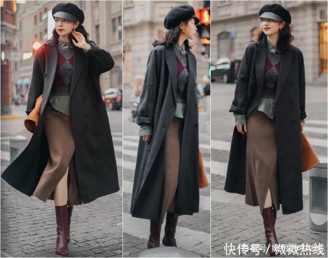 初冬|初冬穿大衣别“用力过猛”,学三木这样配色,美出新高度