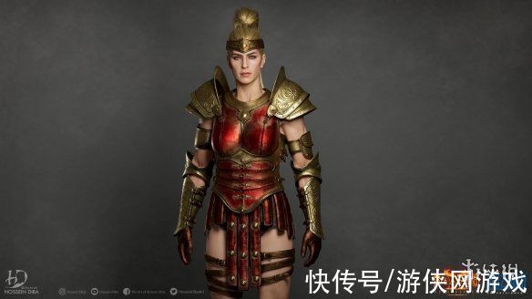 ein|《暗黑2重制》建模师分享亚马逊 女术士建模照