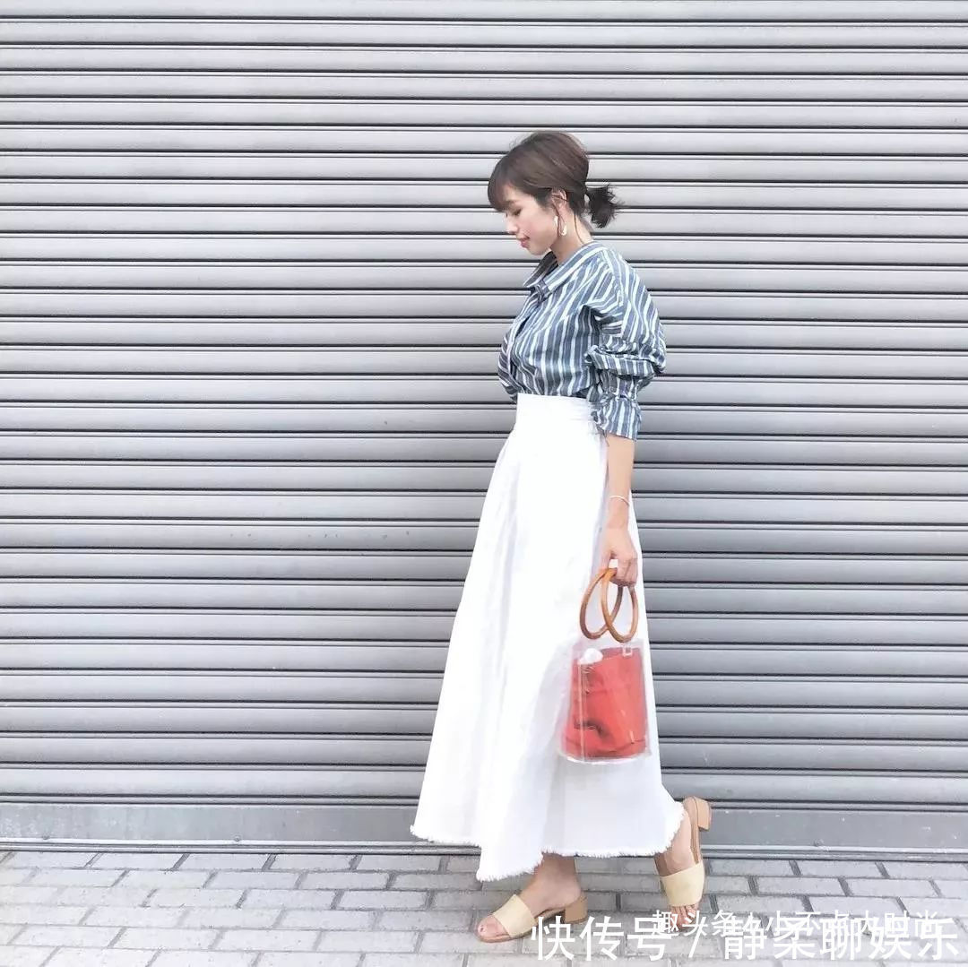 t恤|日本小个子妈妈初秋穿搭真显高!简约又气质,适合所有小个子!