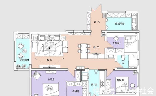 餐厅|四口之家的现代轻奢风装修,餐厅是家里面的亮点,入户感觉很惊艳