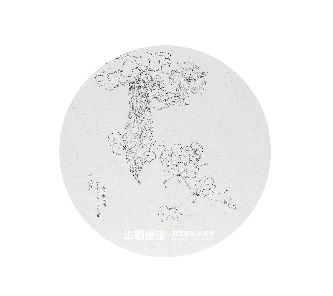 作品展#一眼沦陷这样绝美的秋色看完不得不爱!华卿国画定向班写生作品展