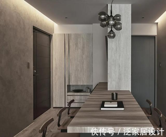 电视墙|95㎡自然宁谧灰二人宅，充满诗意