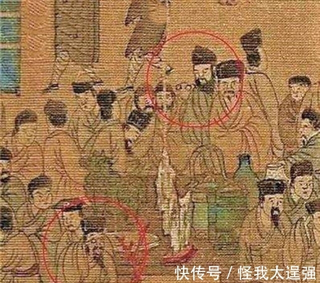 南都繁会图#又见穿越者实锤？500年前一幅画放大10倍，竟发现一个眼镜男？