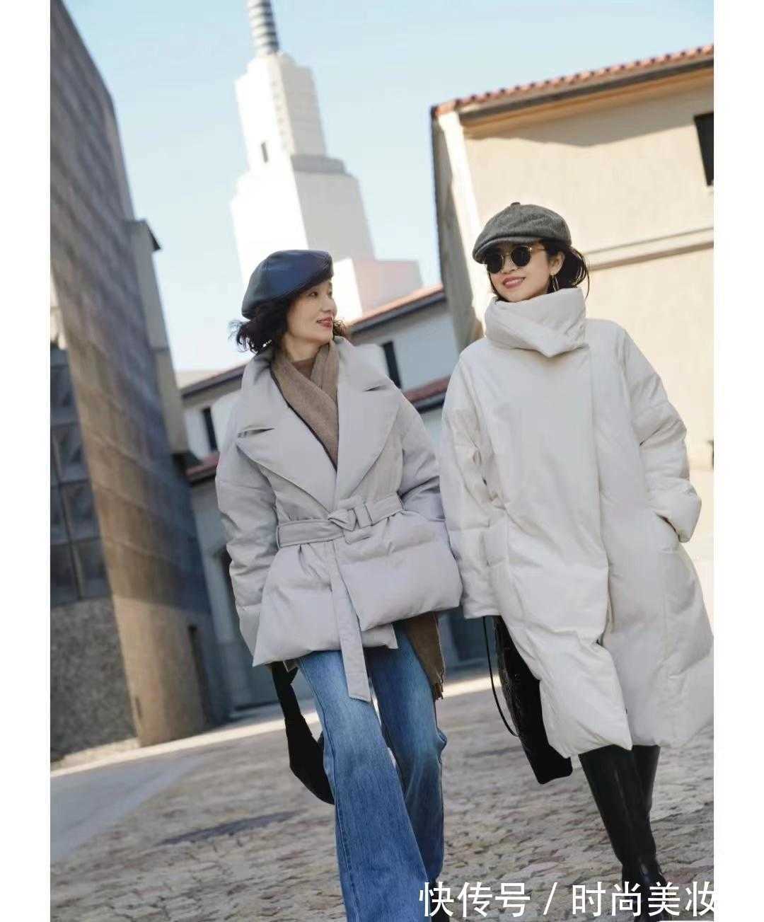 小姐姐|“长羽绒服”不一定要穿黑色,这3种颜色显气质又高级,太美了