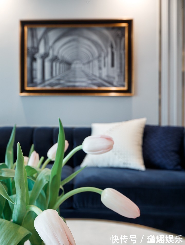 动线|130㎡轻奢四居,融入美式的沉稳庄重,打造温柔的质感生活