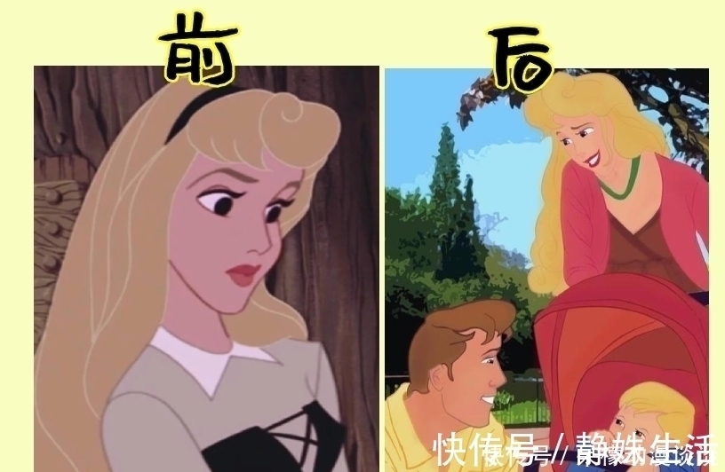 白雪公主和七个小矮人|当迪士尼公主成为妈妈,安娜温柔,连调皮的长发公主也变了一个样