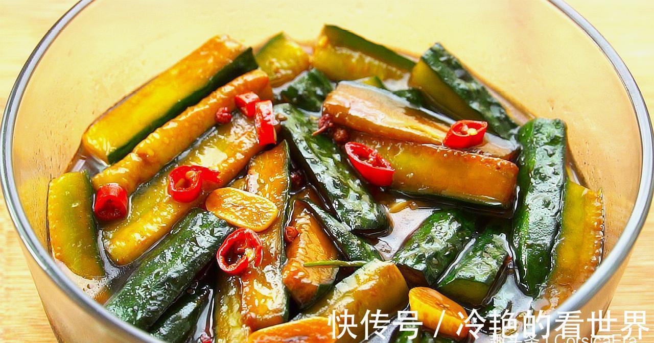 腌黄瓜，别只放盐杀水了，教你饭店做法，酸辣脆嫩，放一年不坏