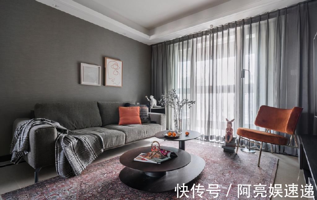 简约|120平现代简约装修,灰色调的主色,低调又很有质感