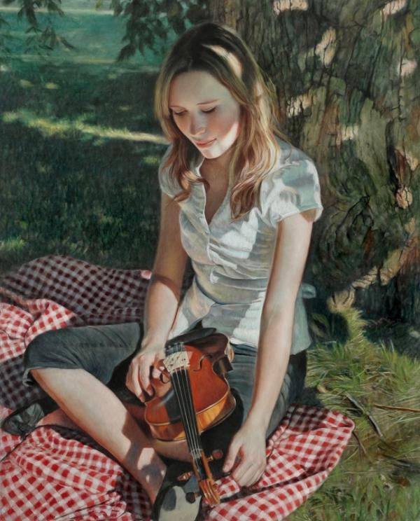 逼真|加拿大艺术家的超写实人体油画作品,细腻逼真,堪比高清照片