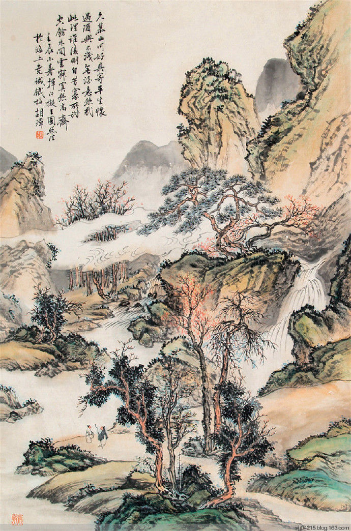 著名画家|晚清著名画家胡璋精品山水画作品欣赏