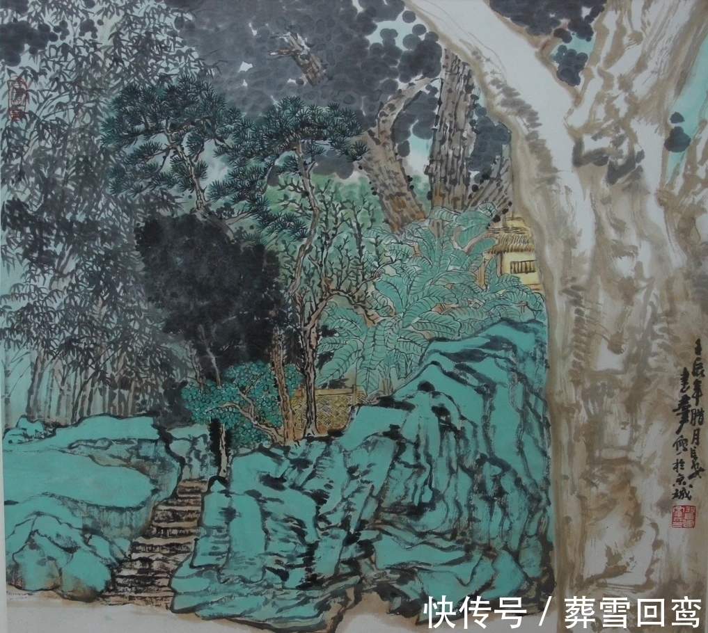 陕西国画院！山水画｜他是日本艺术大学的副教授，又是陕西国画院的特聘画家