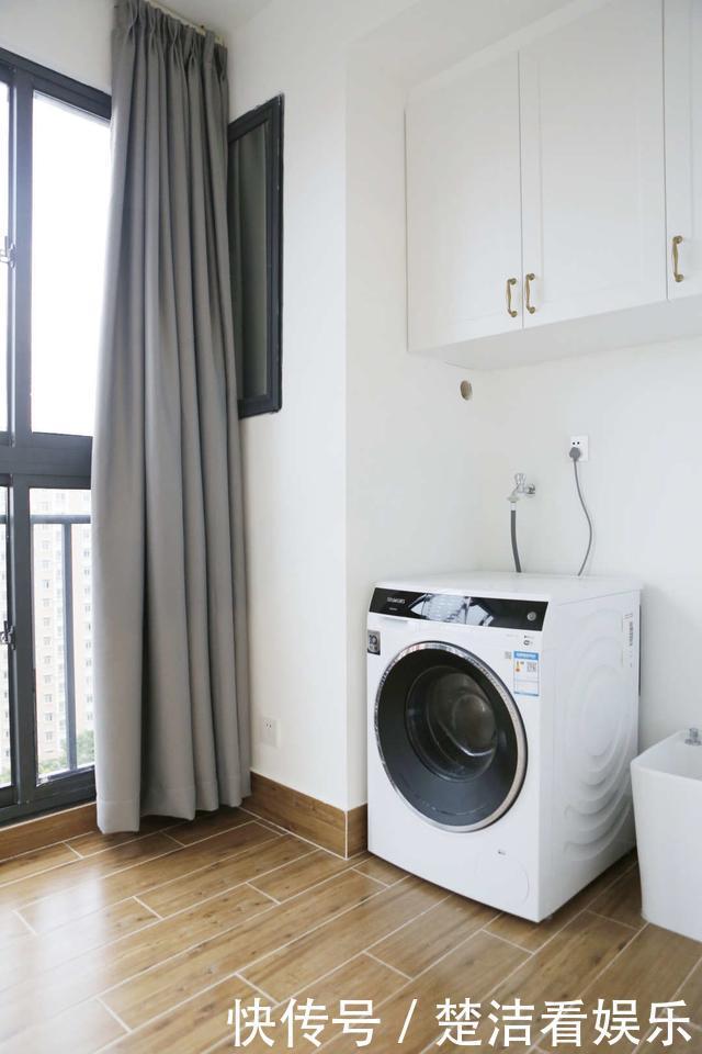 厨房|75平现代小清新空间,马卡龙色调温馨时尚,客厅镂空茶几精致唯美