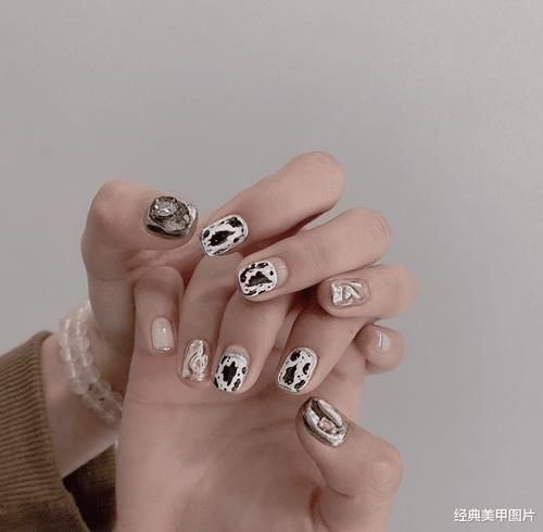 欧美酷帅风美甲,酷girl必备!