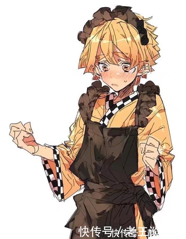 小哔|当《鬼灭之刃》被玩坏后,善逸秒变女装大佬,伊之助成了社会人!