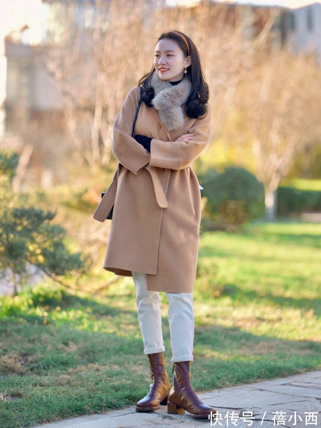 大衣|奔三奔四的女人一定要精致!冬季多穿“大地色大衣”,气质大加分
