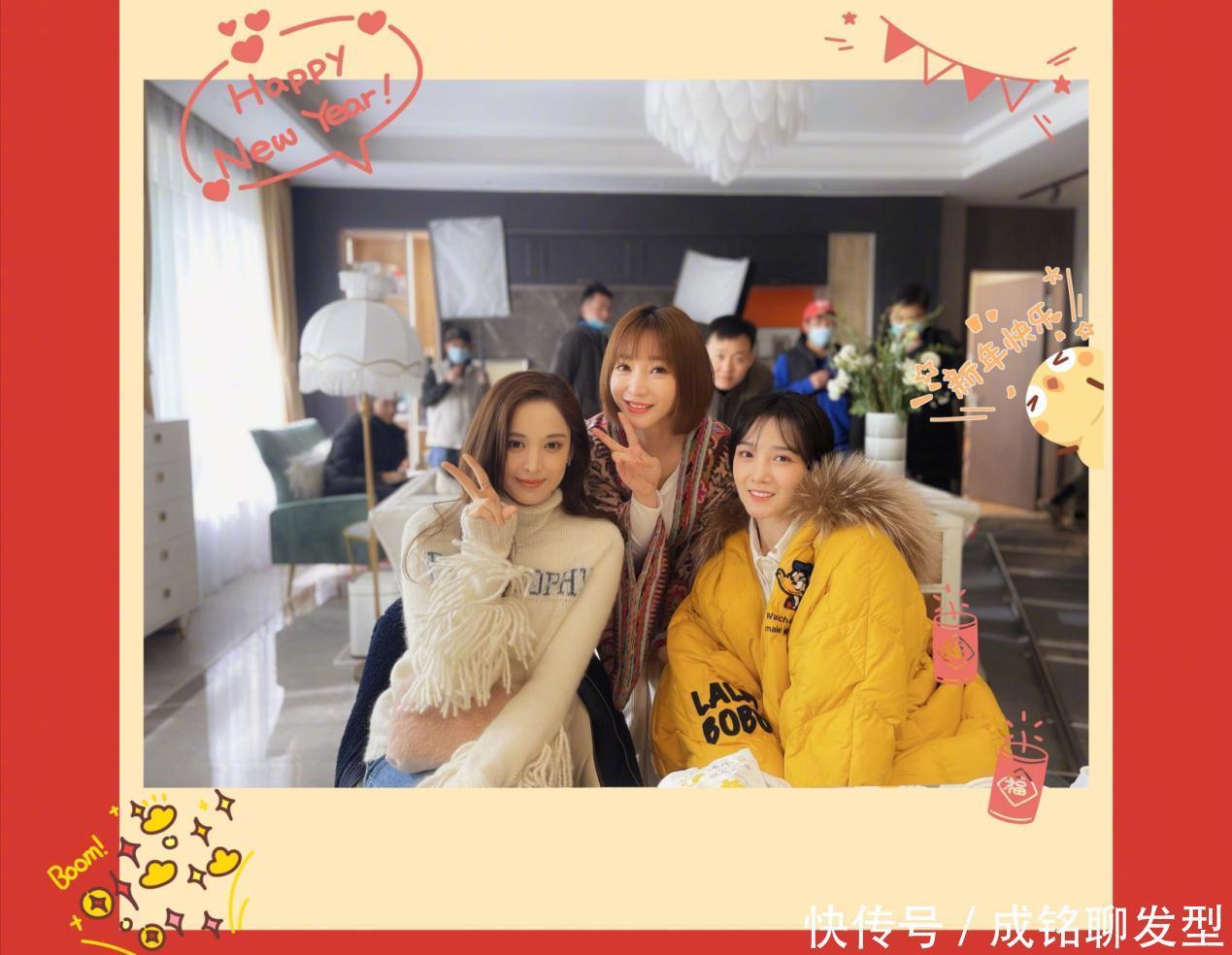 娜扎颜值真能打!羊羔毛外套配毛衣简单不是高级感,难掩时尚气质