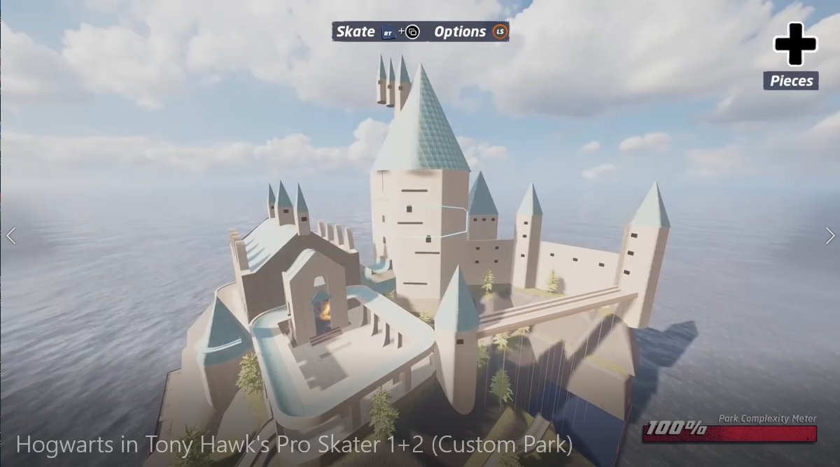 霍格|《THPS1+2》高玩：将霍格沃茨城堡变成滑板天堂